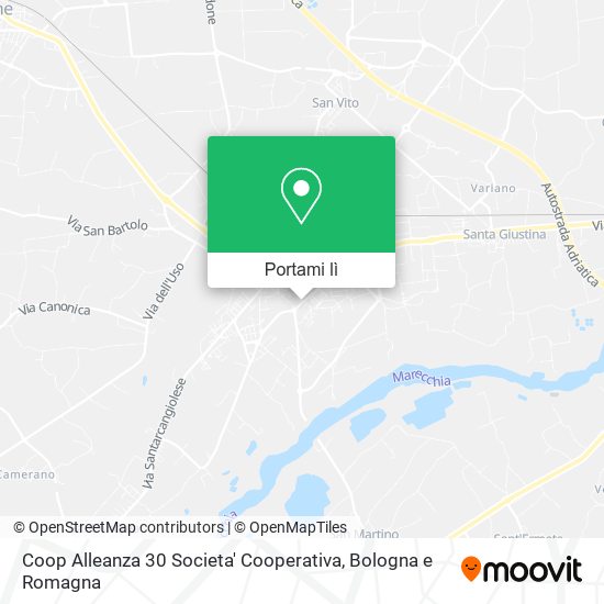 Mappa Coop Alleanza 30 Societa' Cooperativa