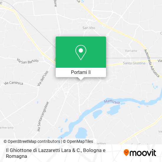 Mappa Il Ghiottone di Lazzaretti Lara & C.