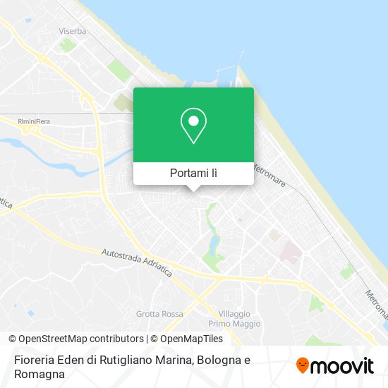 Mappa Fioreria Eden di Rutigliano Marina