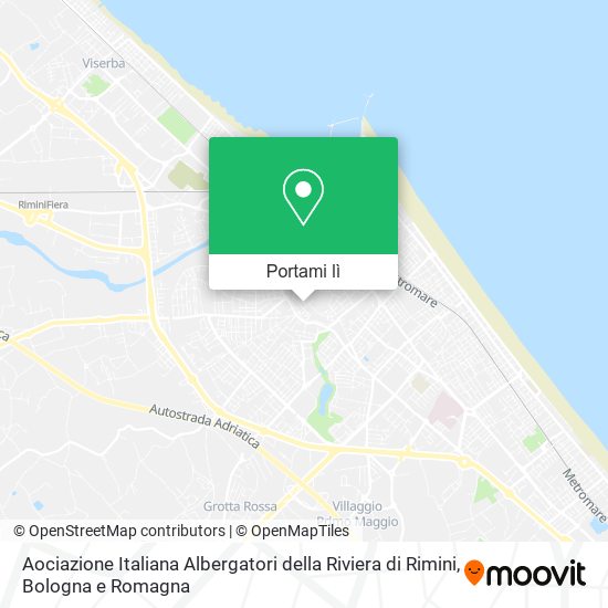Mappa Aociazione Italiana Albergatori della Riviera di Rimini