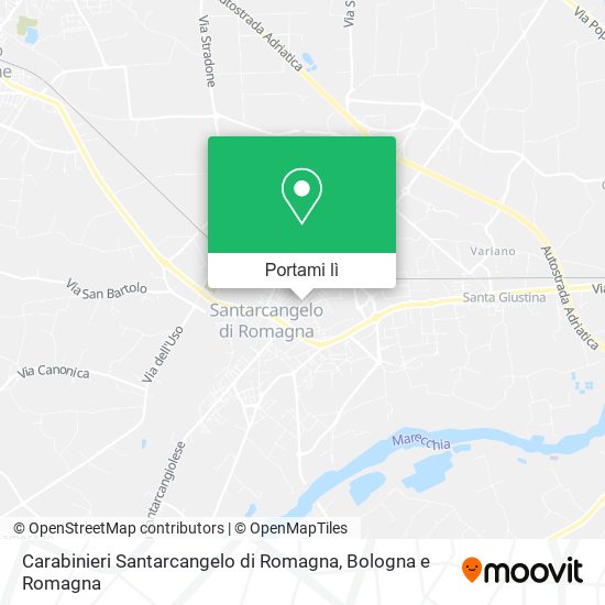 Mappa Carabinieri Santarcangelo di Romagna