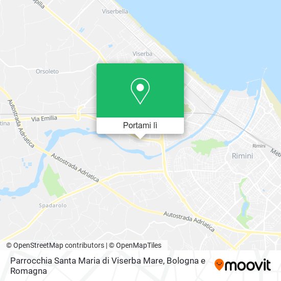 Mappa Parrocchia Santa Maria di Viserba Mare
