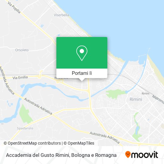 Mappa Accademia del Gusto Rimini