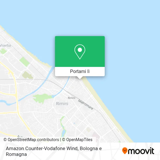 Mappa Amazon Counter-Vodafone Wind