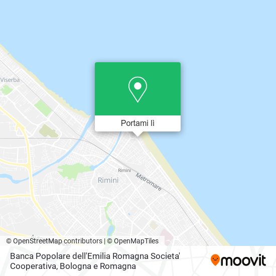 Mappa Banca Popolare dell'Emilia Romagna Societa' Cooperativa