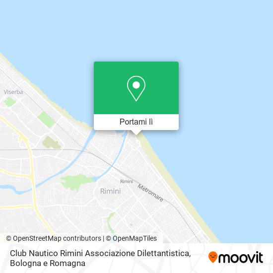 Mappa Club Nautico Rimini Associazione Dilettantistica