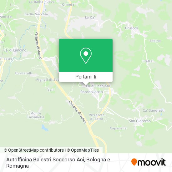 Mappa Autofficina Balestri Soccorso Aci