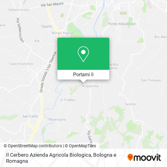 Mappa Il Cerbero Azienda Agricola Biologica