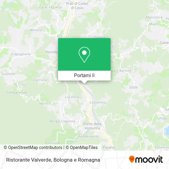 Mappa Ristorante Valverde