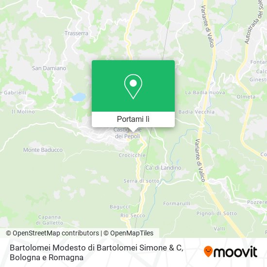 Mappa Bartolomei Modesto di Bartolomei Simone & C
