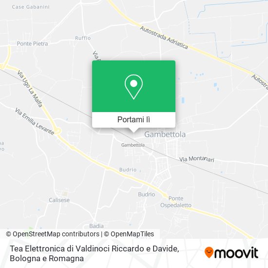 Mappa Tea Elettronica di Valdinoci Riccardo e Davide