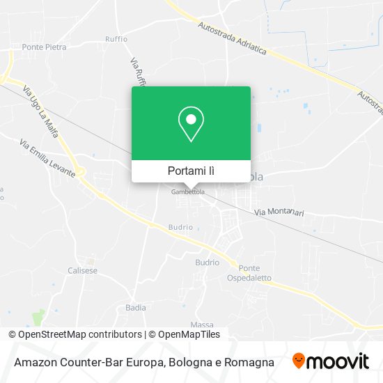 Mappa Amazon Counter-Bar Europa