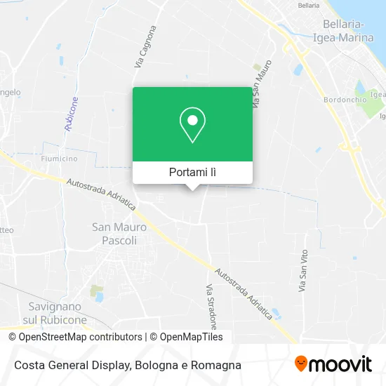 Mappa Costa General Display