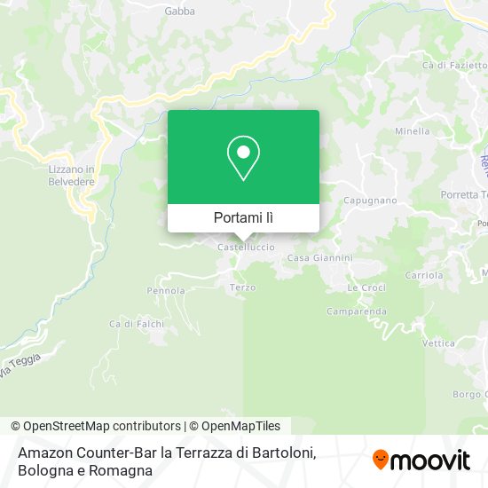 Mappa Amazon Counter-Bar la Terrazza di Bartoloni