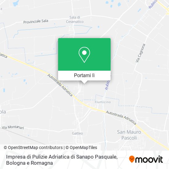 Mappa Impresa di Pulizie Adriatica di Sanapo Pasquale