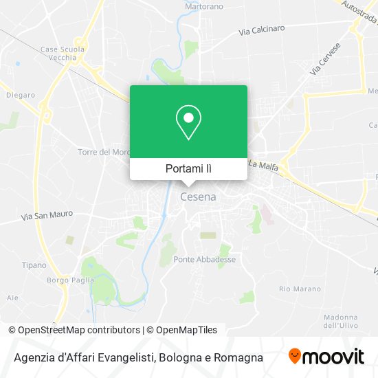 Mappa Agenzia d'Affari Evangelisti