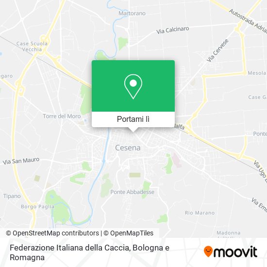 Mappa Federazione Italiana della Caccia