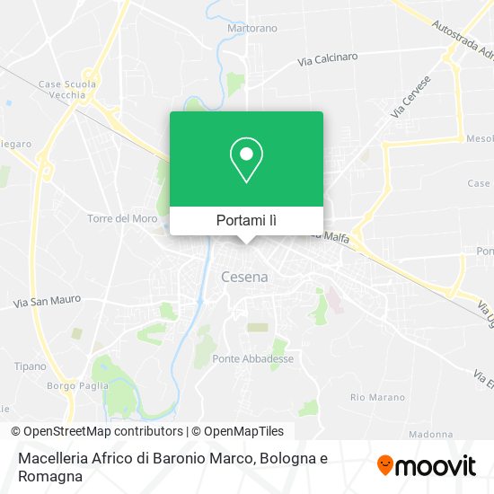 Mappa Macelleria Africo di Baronio Marco