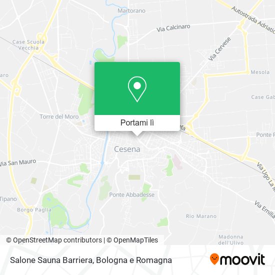 Mappa Salone Sauna Barriera