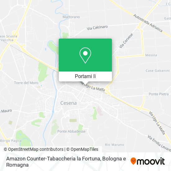 Mappa Amazon Counter-Tabaccheria la Fortuna