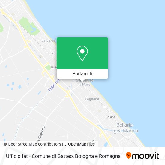 Mappa Ufficio Iat - Comune di Gatteo