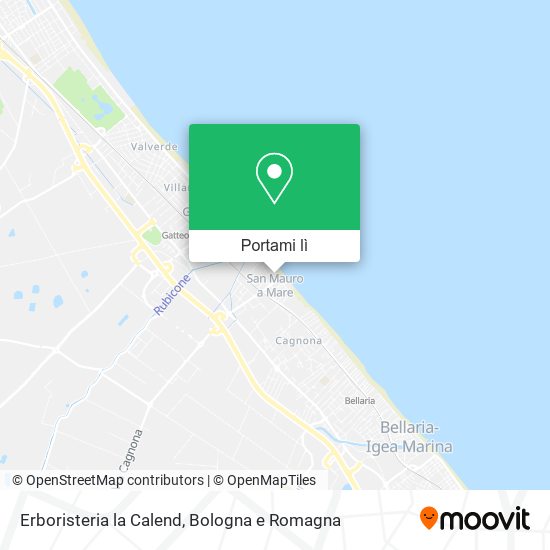Mappa Erboristeria la Calend
