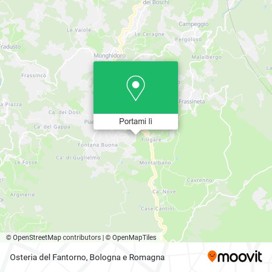 Mappa Osteria del Fantorno