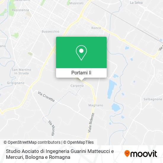 Mappa Studio Aociato di Ingegneria Guarini Matteucci e Mercuri