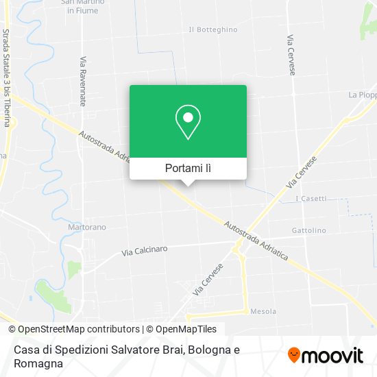 Mappa Casa di Spedizioni Salvatore Brai