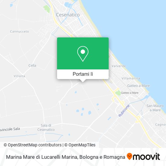Mappa Marina Mare di Lucarelli Marina