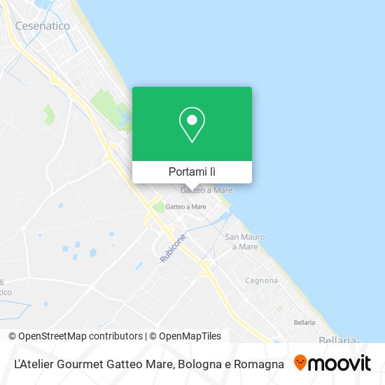 Mappa L'Atelier Gourmet Gatteo Mare