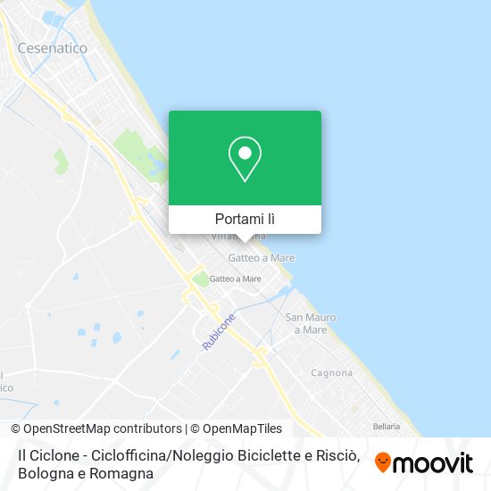 Mappa Il Ciclone - Ciclofficina / Noleggio Biciclette e Risciò