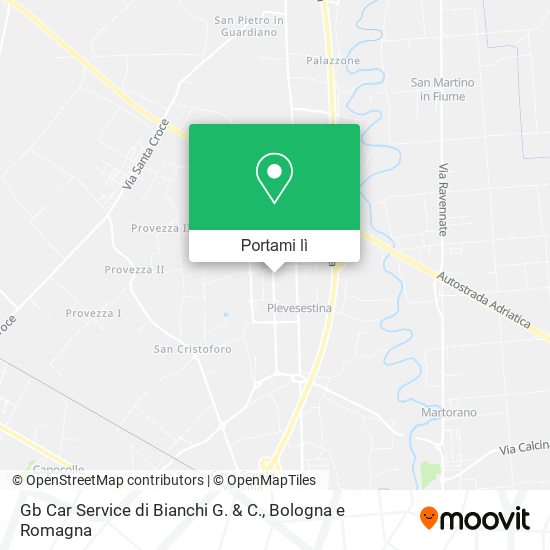 Mappa Gb Car Service di Bianchi G. & C.