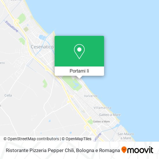 Mappa Ristorante Pizzeria Pepper Chili