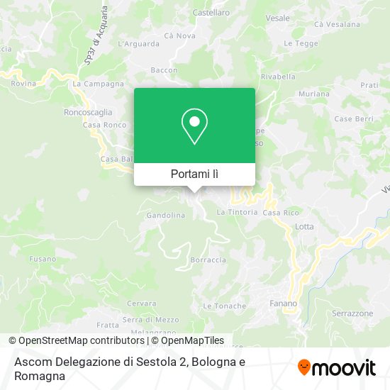 Mappa Ascom Delegazione di Sestola 2