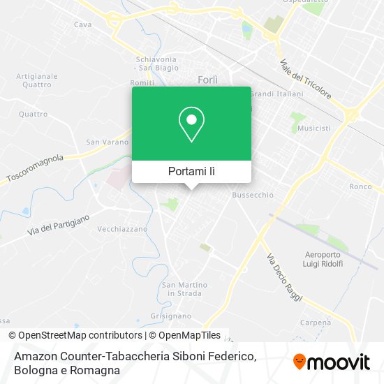 Mappa Amazon Counter-Tabaccheria Siboni Federico