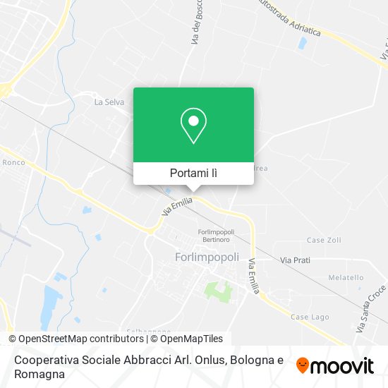 Mappa Cooperativa Sociale Abbracci Arl. Onlus