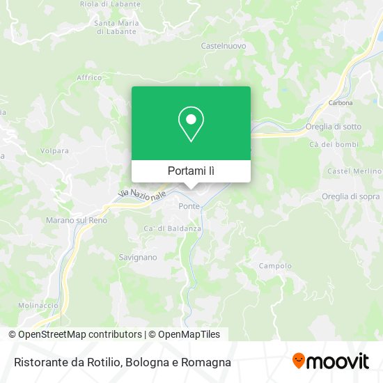 Mappa Ristorante da Rotilio