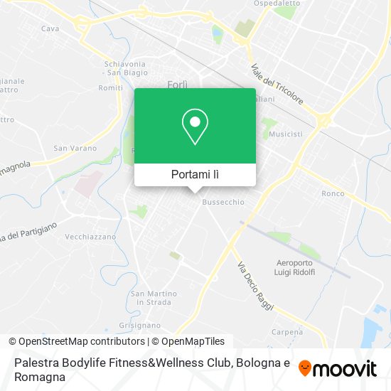 Mappa Palestra Bodylife Fitness&Wellness Club