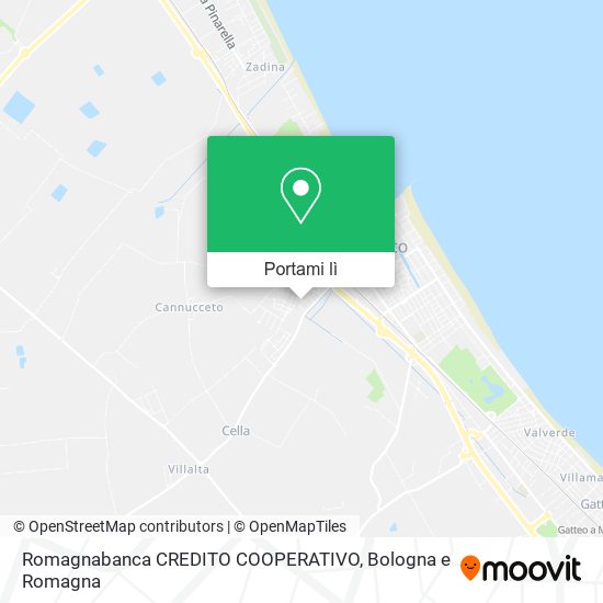 Mappa Romagnabanca CREDITO COOPERATIVO