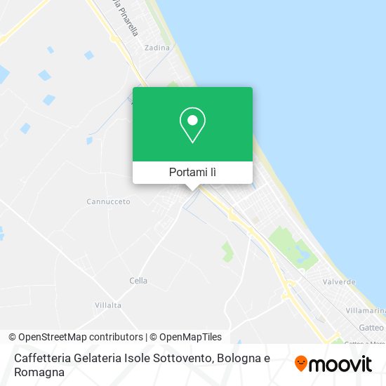 Mappa Caffetteria Gelateria Isole Sottovento