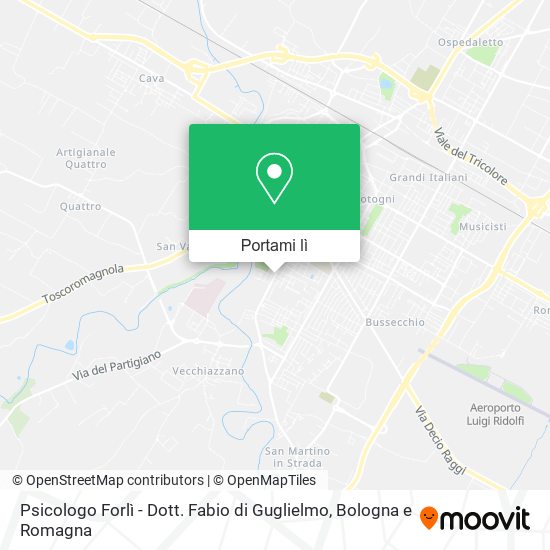 Mappa Psicologo Forlì - Dott. Fabio di Guglielmo