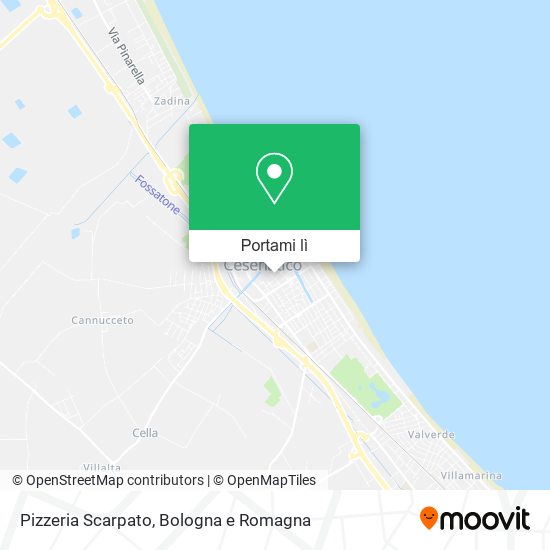 Mappa Pizzeria Scarpato