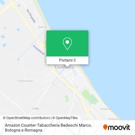 Mappa Amazon Counter-Tabaccheria Bedeschi Marco