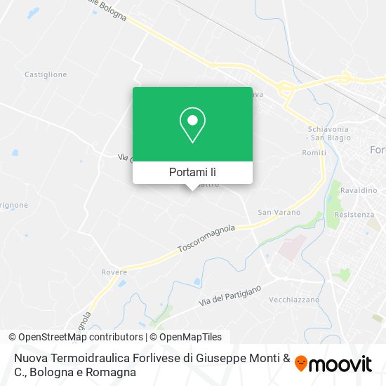 Mappa Nuova Termoidraulica Forlivese di Giuseppe Monti & C.