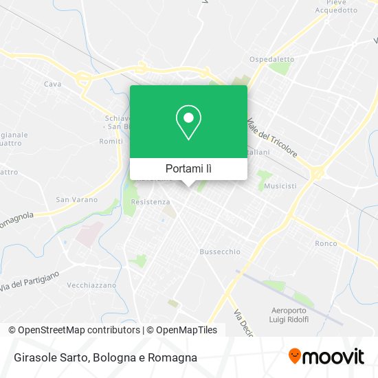 Mappa Girasole Sarto