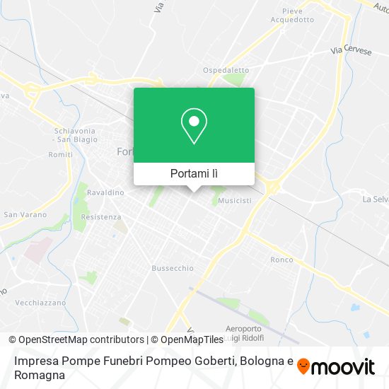 Mappa Impresa Pompe Funebri Pompeo Goberti