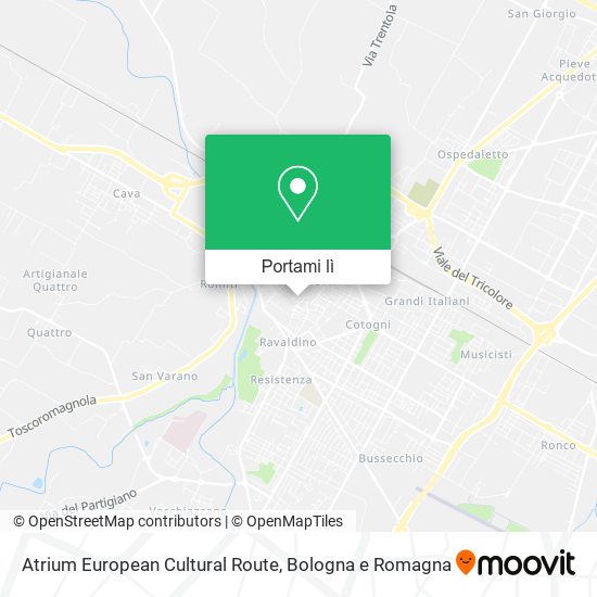 Mappa Atrium European Cultural Route