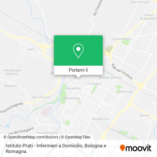 Mappa Istituto Prati - Infermieri a Domicilio