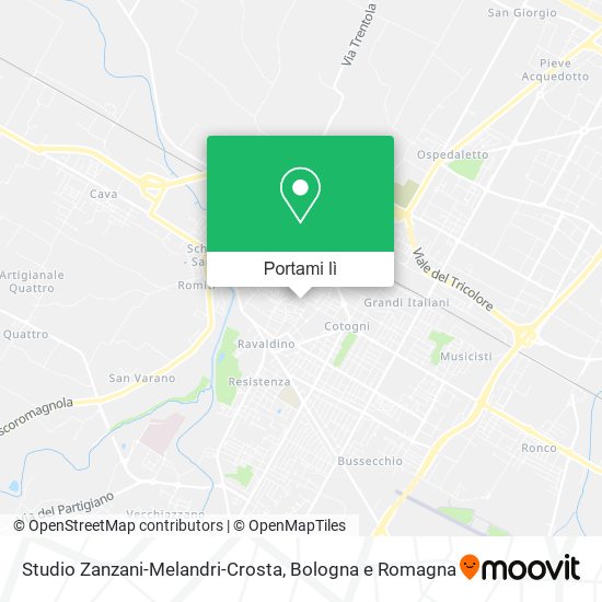 Mappa Studio Zanzani-Melandri-Crosta